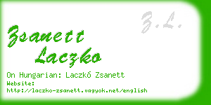 zsanett laczko business card
