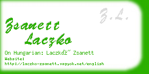 zsanett laczko business card